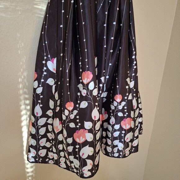 Vintage Jessica Howard Brown Halter Dress Babydoll Coquette Y2K Sz 8 - Picture 6 of 13